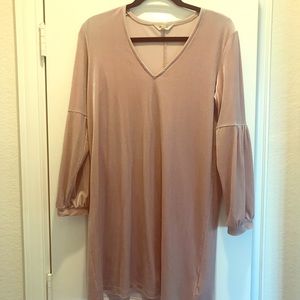 Madewell Velvet Balloon Sleeve Dress